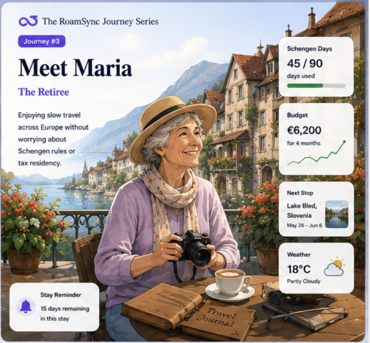 Maria's journey card